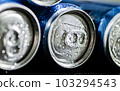 Fresh beer in cans. 103294543