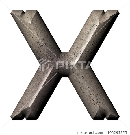 3D rendered illustration.Decorative letter with polish stone effect. 3D rendered illustration.Decorative letter with polish stone effect. 103295255