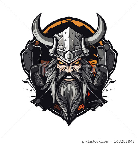 Viking logo design. Sport team mascot logotype illustration. Eps10 vector Viking logo design. Sport team mascot logotype illustration. Eps10 vector 103295845