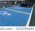 Handicapped parking with consideration for boarding and alighting spaces 103295889