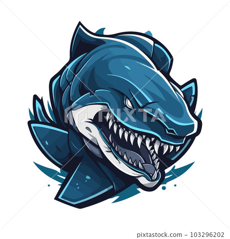 Agressive Shark esport gaming vector mascot logo template Agressive Shark esport gaming vector mascot logo template 103296202