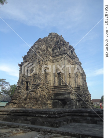 The view of kalasan Temple at Jogjakarta Indonesia, is believed as the oldest Buddhist temple in Central Java. 103297952