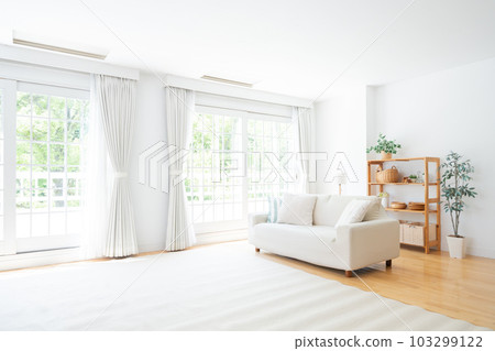 empty living room at home empty living room at home 103299122