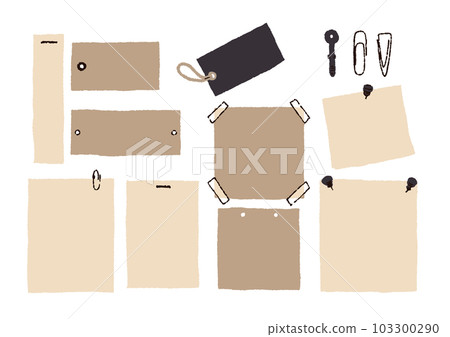 手寫記事本式標題標籤和備忘錄 103300290