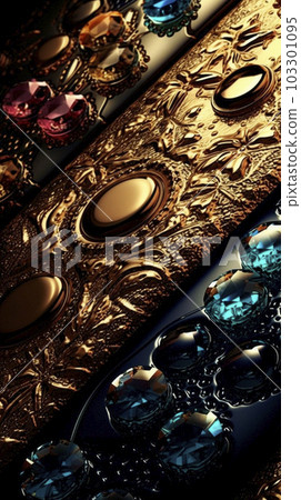 luxury dark blue background with gold elements for mobile 103301095