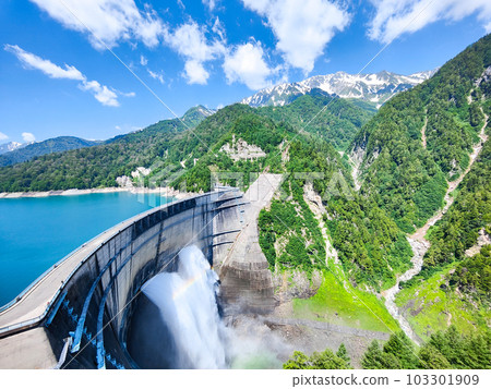 Kurobe Dam in early summer 103301909