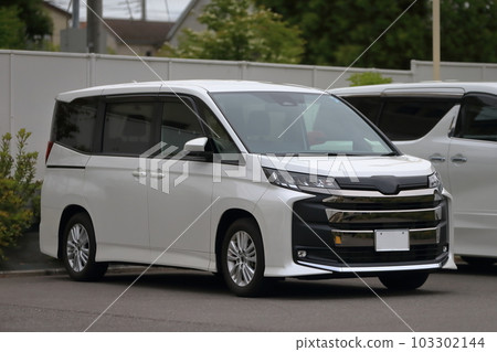 white minivan white minivan 103302144