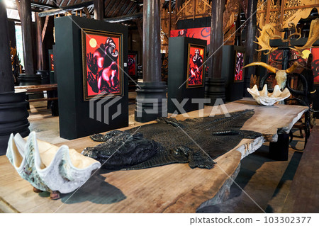 Interior of the Black Temple's Hall with Gallery of Paintings 103302377