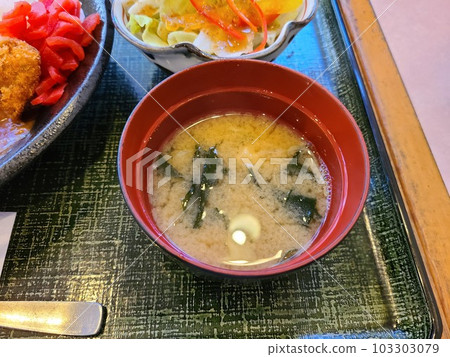 set meal miso soup set meal miso soup 103303079