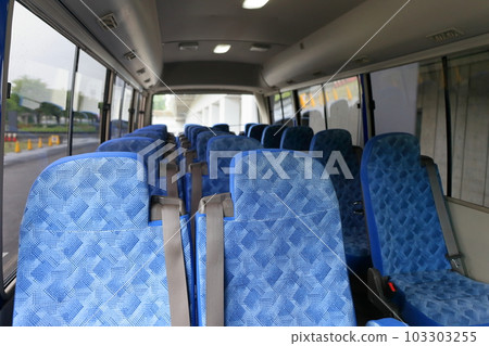 Inside the car of a mini bus Inside the car of a mini bus 103303255