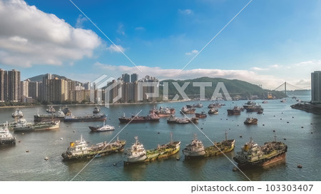 May 26 2023 the View of Rambler Channel at Tsuen Wan May 26 2023 the View of Rambler Channel at Tsuen Wan 103303407