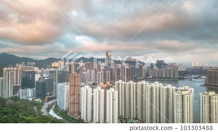 May 26 2023 the residential building at Tsuen Wan West May 26 2023 the residential building at Tsuen Wan West 103303488