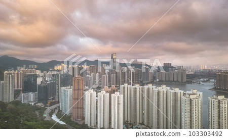 May 26 2023 the residential building at Tsuen Wan West May 26 2023 the residential building at Tsuen Wan West 103303492