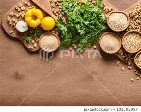 Background image of cereals and fruits 61 Background image of cereals and fruits 61 103303957