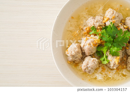Boiled Rice with Pork Bowl Boiled Rice with Pork Bowl 103304157