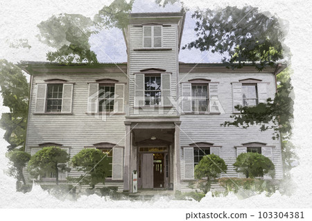 Watercolor-style Nagasaki Glover Garden Former Still Memorial School Nagasaki City, Nagasaki Prefecture Watercolor-style Nagasaki Glover Garden Former Still Memorial School Nagasaki City, Nagasaki Prefecture 103304381