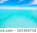 Image of waves and clouds on a fantastic blue background 10 103304738