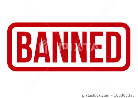 Banned Rubber Stamp Seal Vector Banned Rubber Stamp Seal Vector 103305353