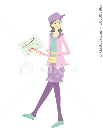 A smiling senior woman who enjoys walking and walking around town A smiling senior woman who enjoys walking and walking around town 103305965
