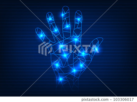 Fingerprint scanner technology background It is a technology that helps secure personal information. It is a technology that organizations use to protect corporate data. and internet network Fingerprint scanner technology background It is a technology that helps secure personal information. It is a technology that organizations use to protect corporate data. and internet network 103306017