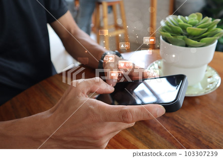 Social media concept. 103307239