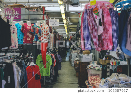 the Hau Tei Square Hawker Bazaar at Tsuen Wan, hk May 26 2023 103307927
