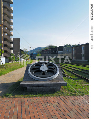 小樽舊日本國鐵手宮線蒸汽機車驅動輪紀念碑 小樽舊日本國鐵手宮線蒸汽機車驅動輪紀念碑 103308206