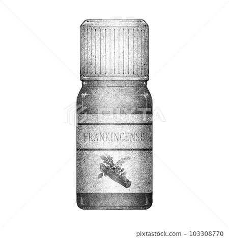 Small bottle of aroma oil (frankincense) / monochrome Small bottle of aroma oil (frankincense) / monochrome 103308770
