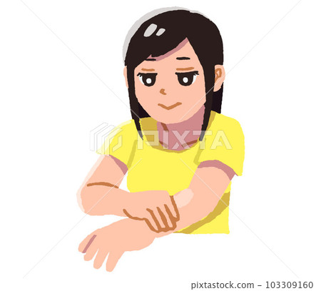 做手臂皮膚護理的女性 做手臂皮膚護理的女性 103309160