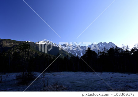 Mt. Hotaka (shooting location: Kamikochi, Tashiro Marsh) Mt. Hotaka (shooting location: Kamikochi, Tashiro Marsh) 103309172
