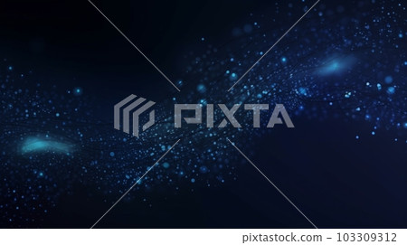 Dark blue and glow particles abstract background Dark blue and glow particles abstract background 103309312