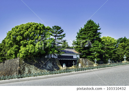 皇居二重橋石橋正門 皇居二重橋石橋正門 103310432