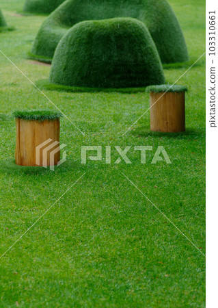 The lawn of Tokyo Midtown is vivid 103310661