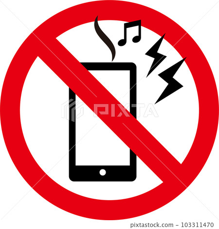 音樂、通話禁止、通話禁止、靜音圖標 103311470