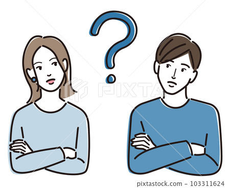 Men and women who think of doubts 103311624