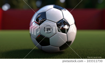 Soccer ball for posters, banners, sports concept, Generated AI 103311730