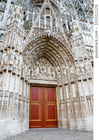 Cityscape of Rouen. Rouen in northern France on River Seine - capital of Upper Normandy region and historic capital city of Normandy. 103312128