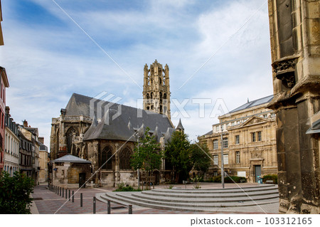 Cityscape of Rouen. Rouen in northern France on River Seine - capital of Upper Normandy region and historic capital city of Normandy. Cityscape of Rouen. Rouen in northern France on River Seine - capital of Upper Normandy region and historic capital city of Normandy. 103312165