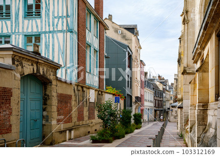 Cityscape of Rouen. Rouen in northern France on River Seine - capital of Upper Normandy region and historic capital city of Normandy. Cityscape of Rouen. Rouen in northern France on River Seine - capital of Upper Normandy region and historic capital city of Normandy. 103312169