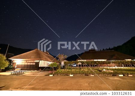 大內宿的夜景和星空 大內宿的夜景和星空 103312631