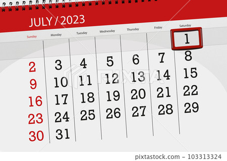 Calendar 2023, deadline, day, month, page, organizer, date, July, saturday, number 1 Calendar 2023, deadline, day, month, page, organizer, date, July, saturday, number 1 103313324