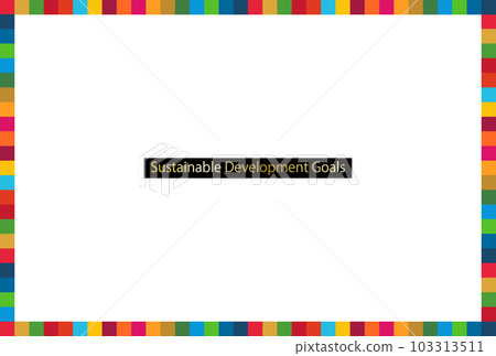 SDGs 17 color square frame A size 103313511