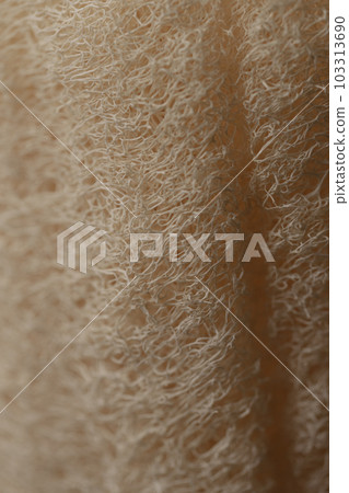 Closeup shot of loofah body scrub 103313690