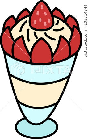 烹飪食物顏色單品圖標芭菲 103314844