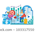 Customer relationship management CRM image illustration 103317550