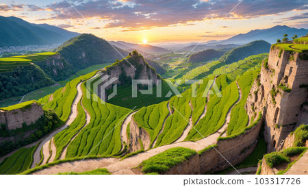 人工智能生成的圖像 [自然] 梯田景觀 103317726