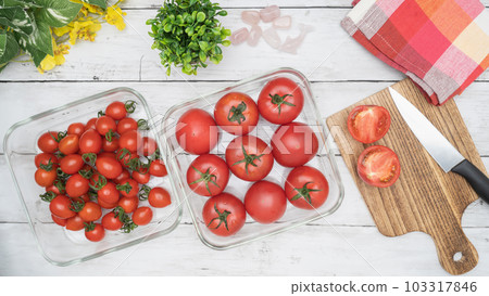 Tomatoes and mini tomatoes 103317846