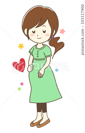 mom looking forward to seeing her baby 103317900