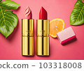 Discover our Realistic Lipstick Package and Makeup Banner. Generative AI. 103318008