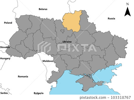 Chernihivska Ukraine map Europe 103318767